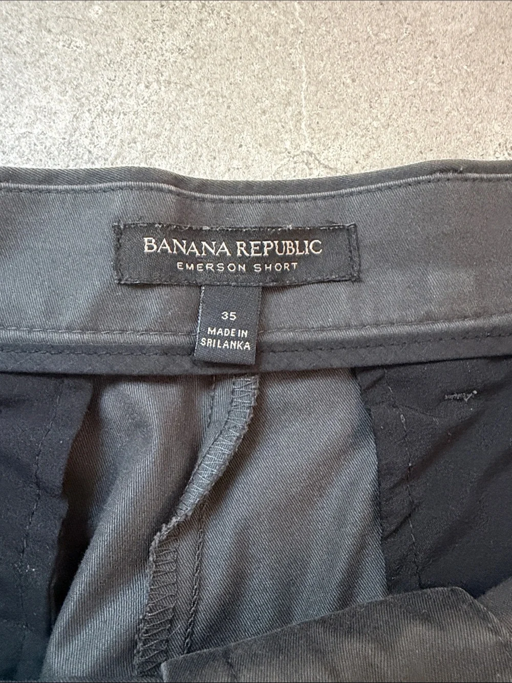 Banana Republic Grey Flat Front Chino Shorts